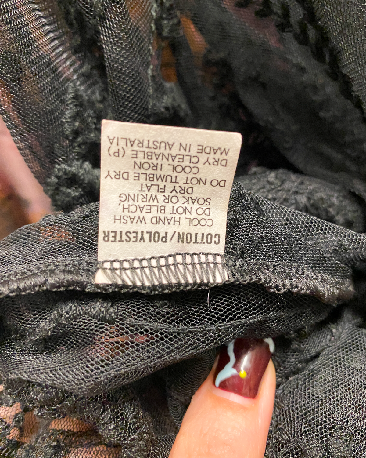Size 5 (XXL) | Et Al Floral Mesh Top