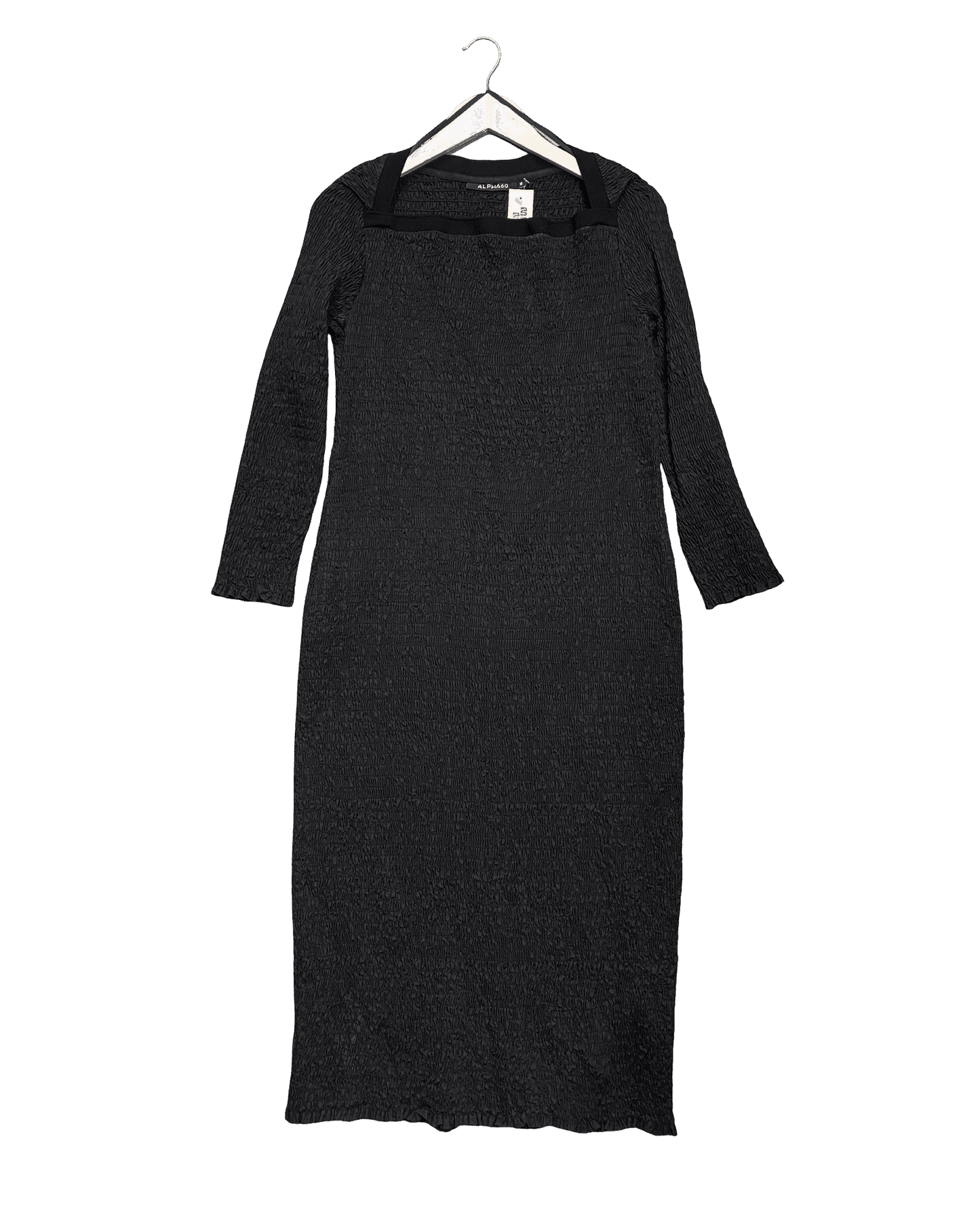 Size M | Alpha60 Shirred Fitted Midi Dress