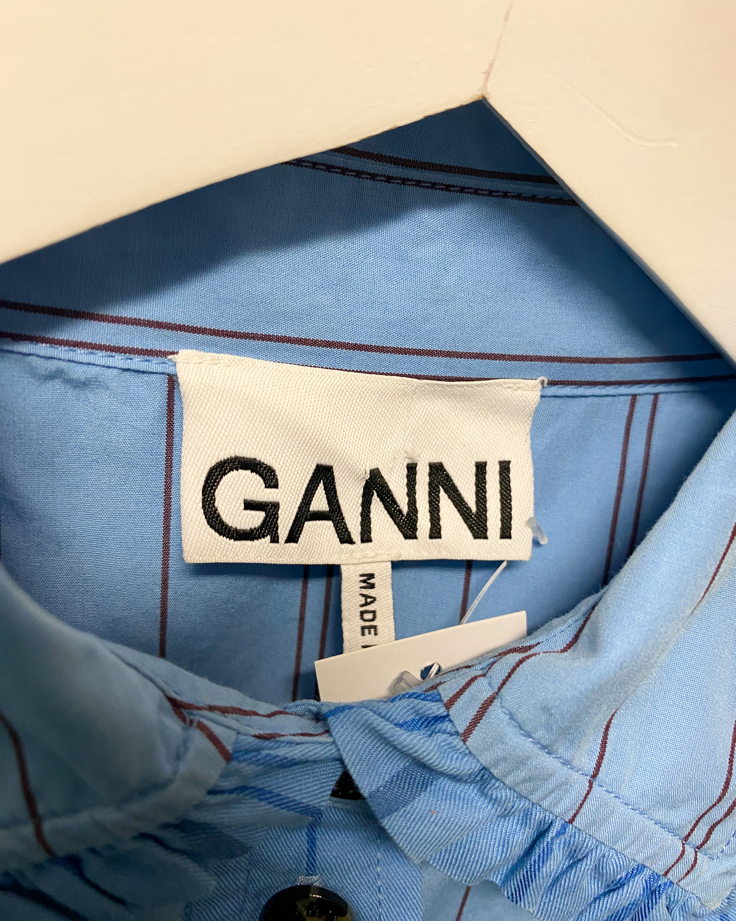 Size XS | Ganni Striped Cotton Dress