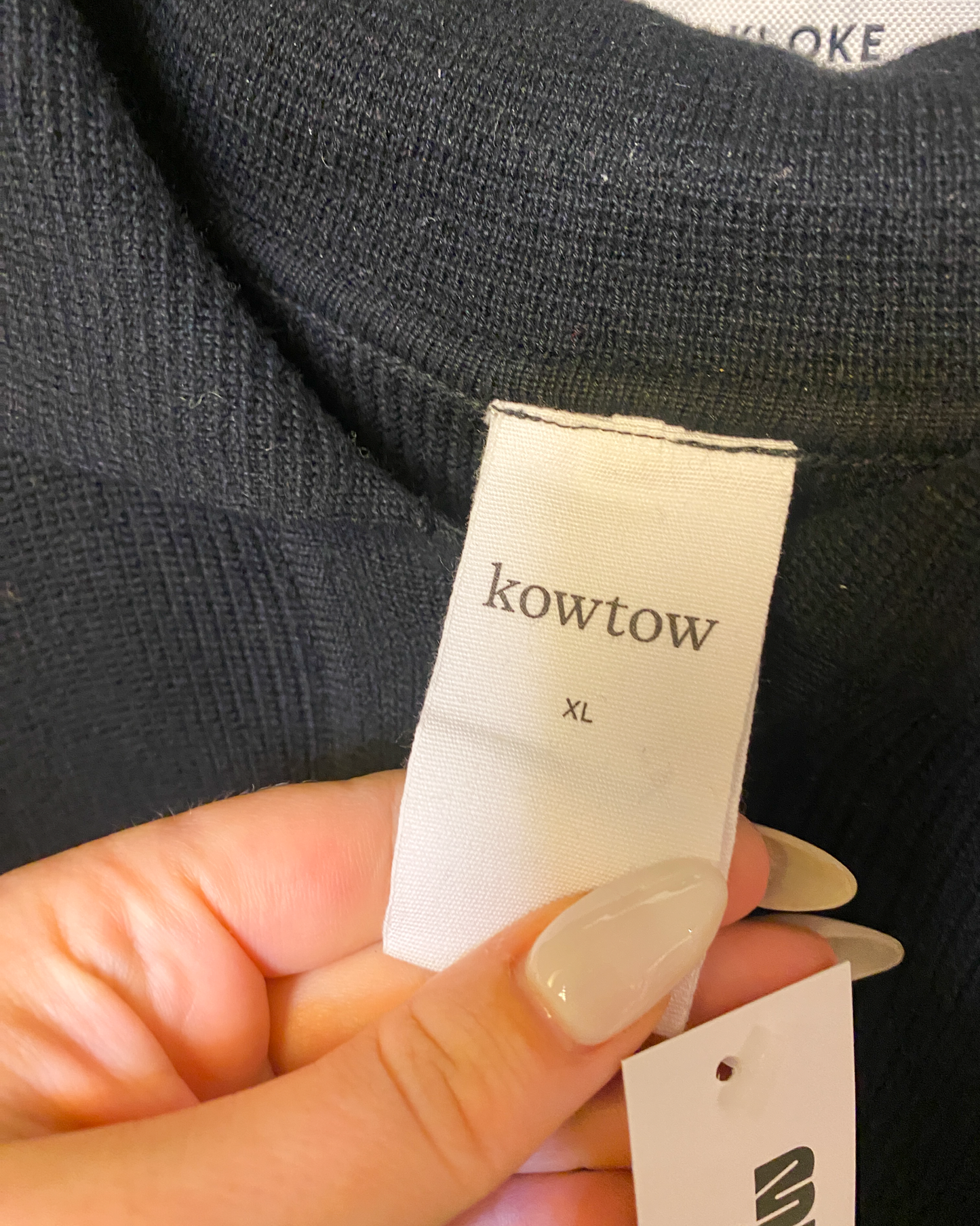 Size XL | Kowtow Organic Cotton Knit Polo Cardigan