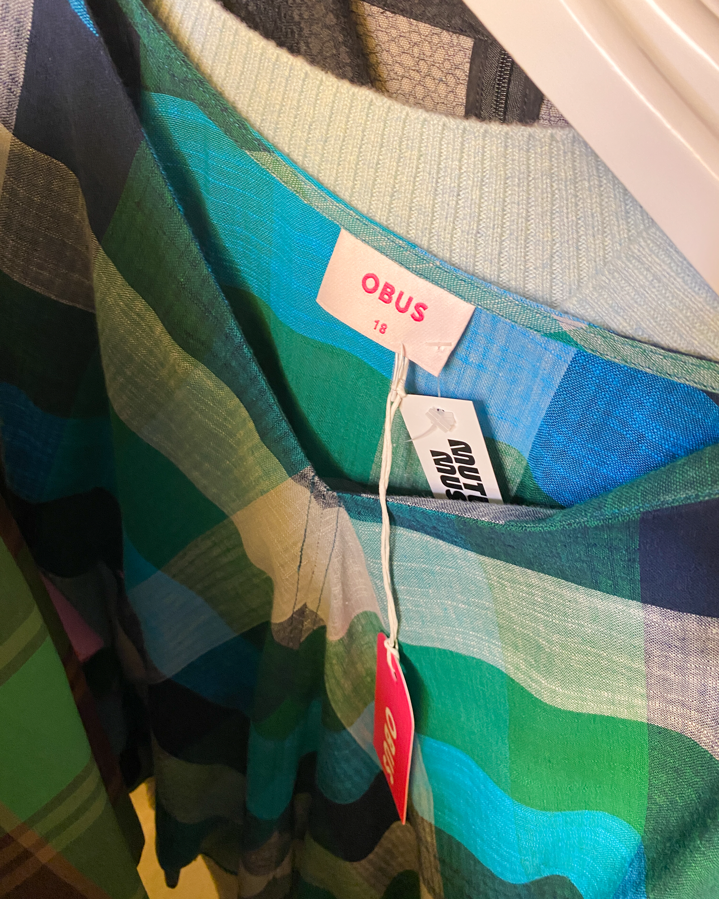 Size 18 | Obus Cotton Check Top With Tags