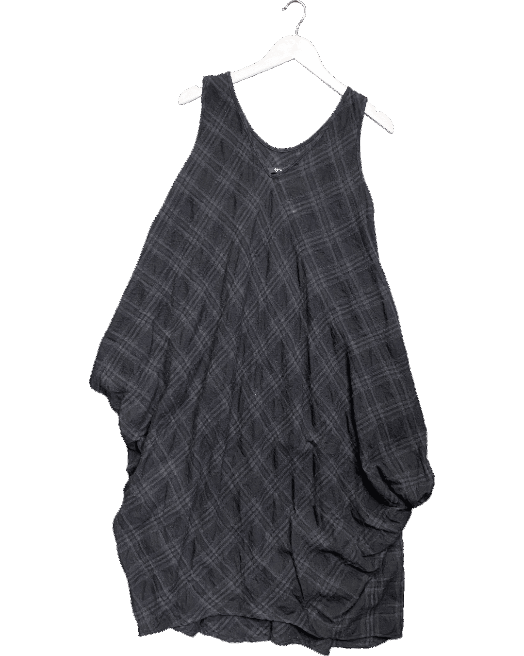 Size L | Et Al Sleevless Check Wool Dress