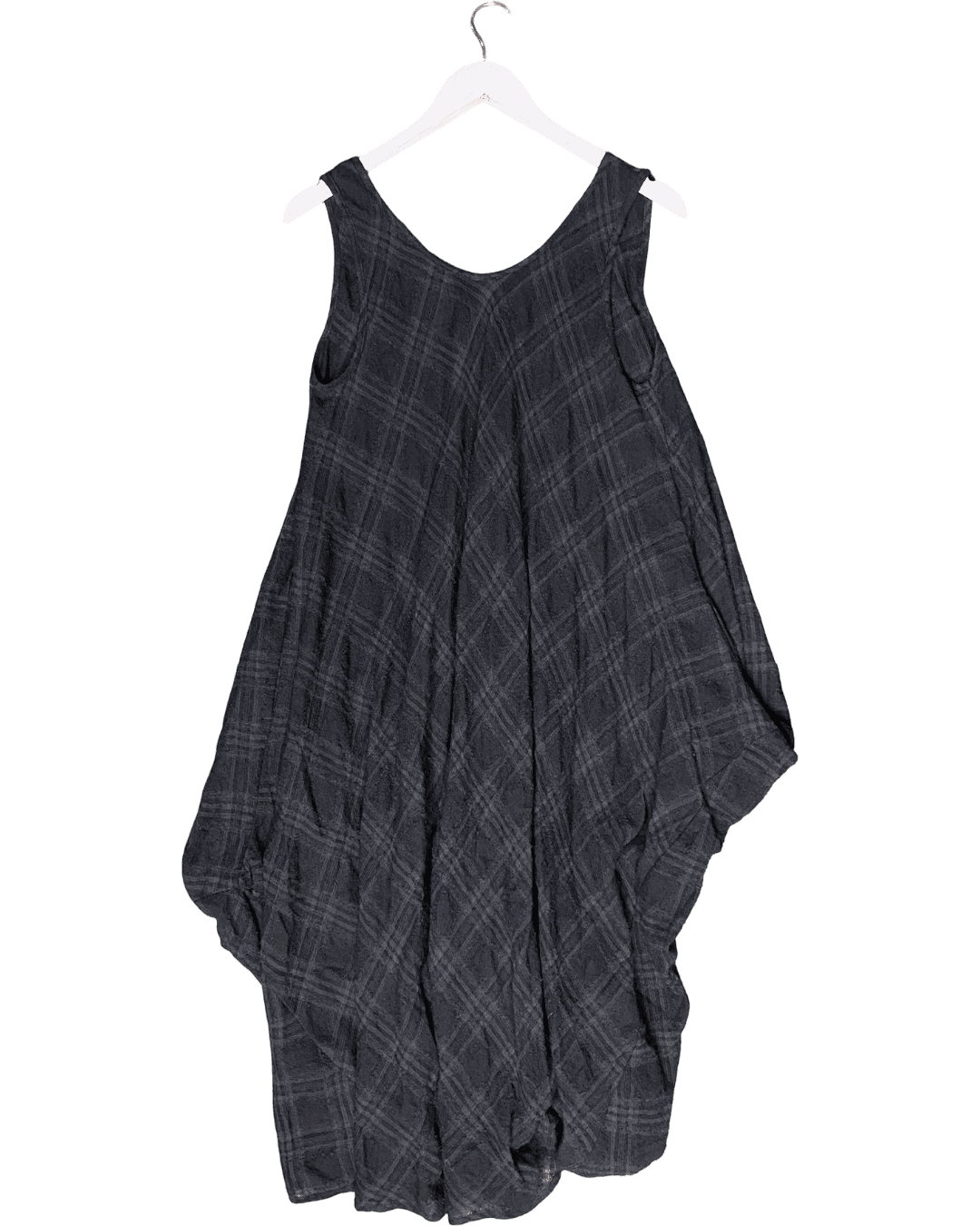 Size L | Et Al Sleevless Check Wool Dress