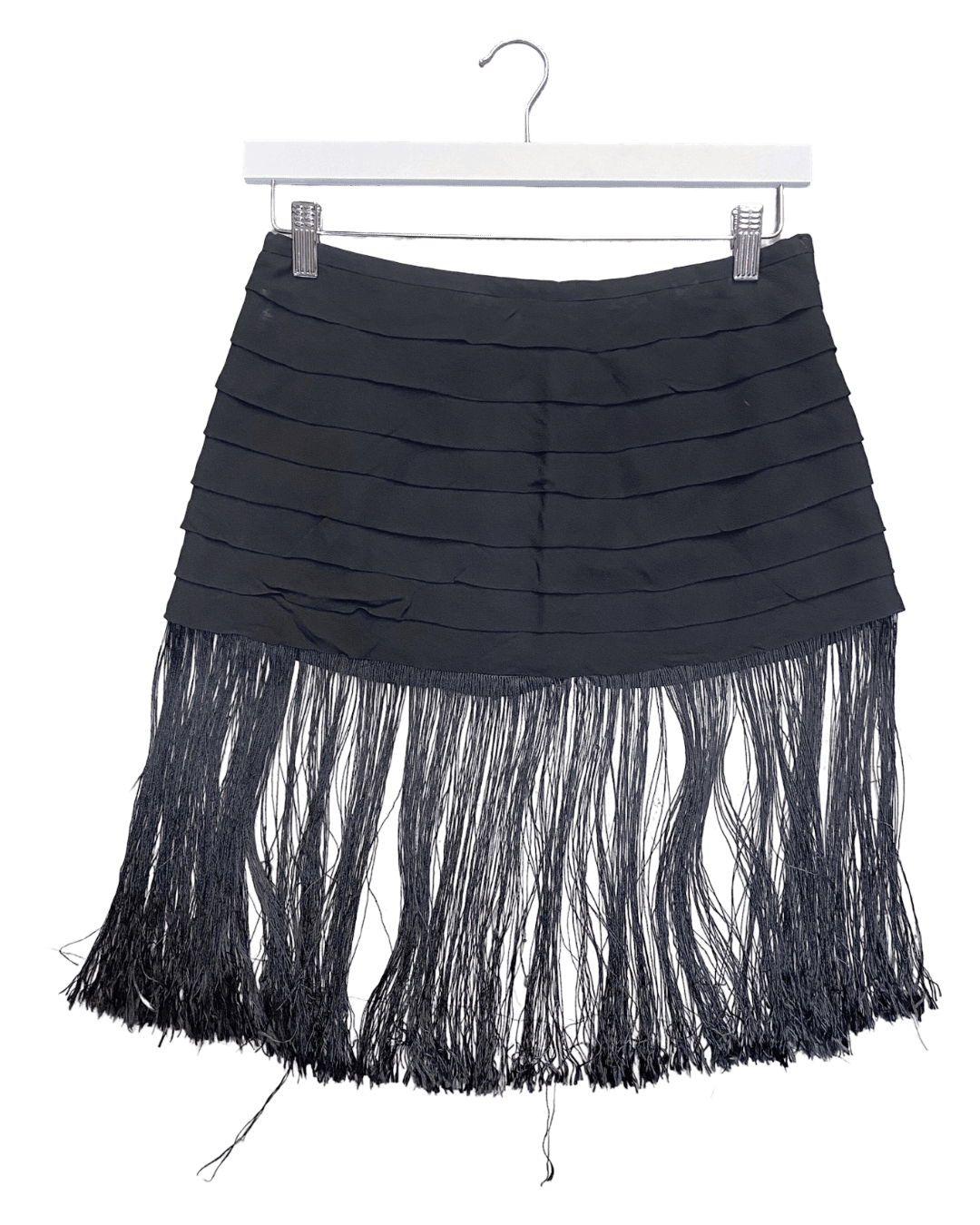 Size 12 | Zambesi Pleated Fringe Mini Skirt