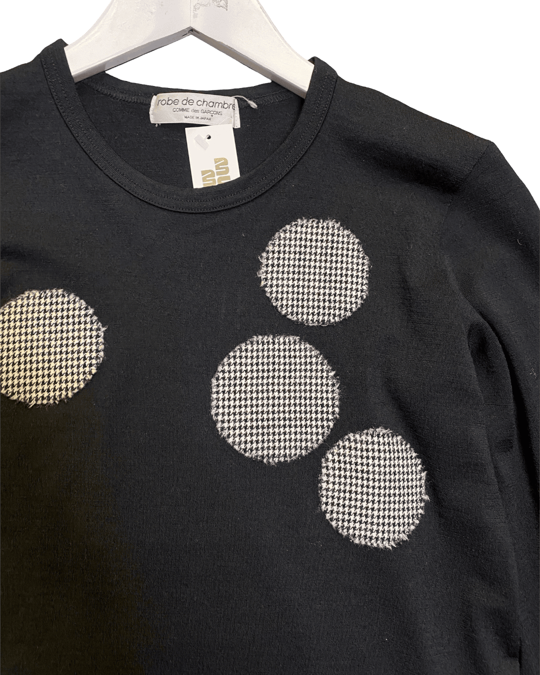 Size S | Robe de Chambre Comme des Garçon Wool Herringbone Spots Top