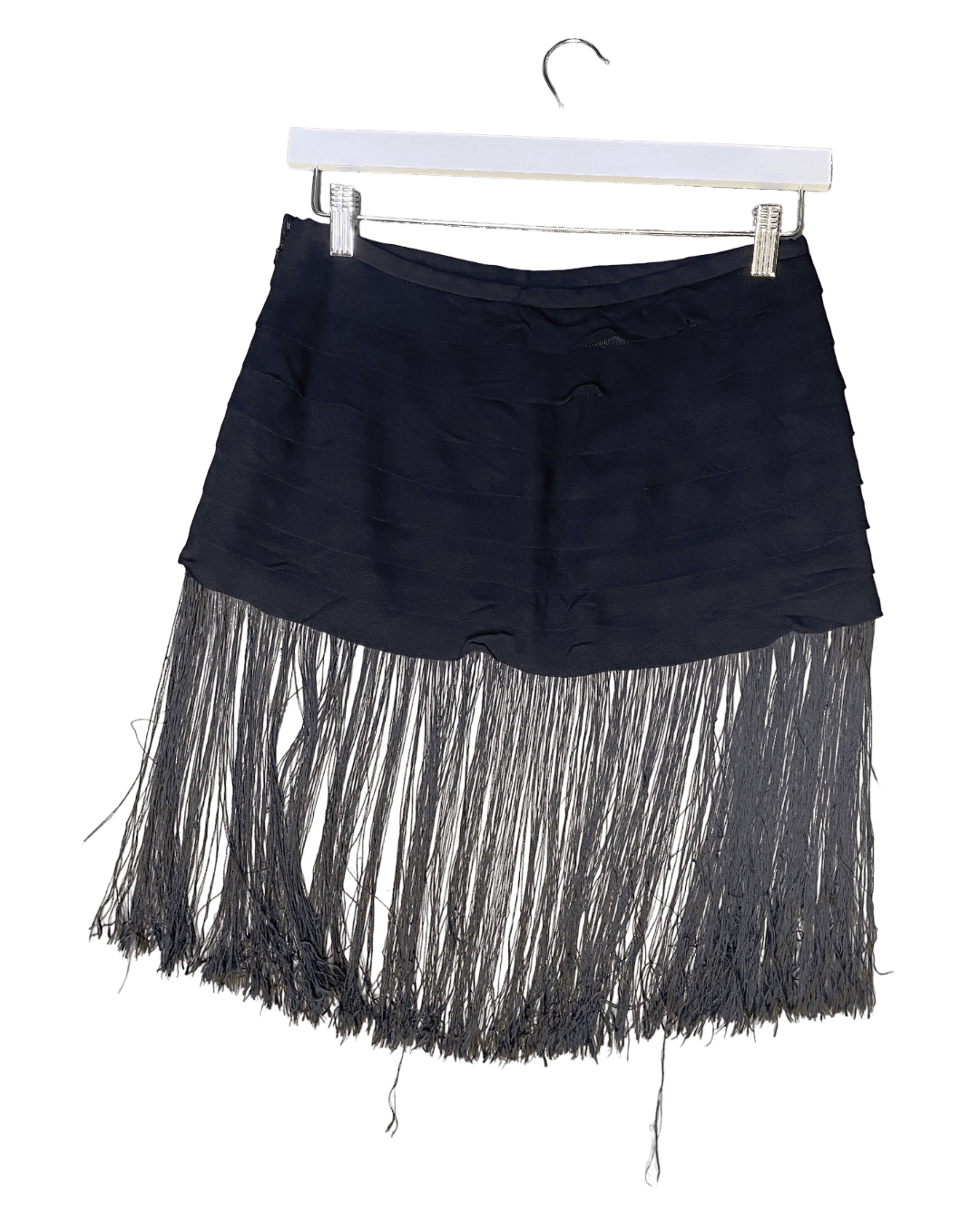 Size 12 | Zambesi Pleated Fringe Mini Skirt
