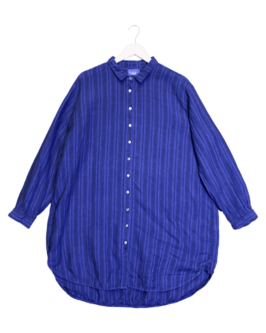 Size 3 (L) | MM Striped Linen Shirt Dress