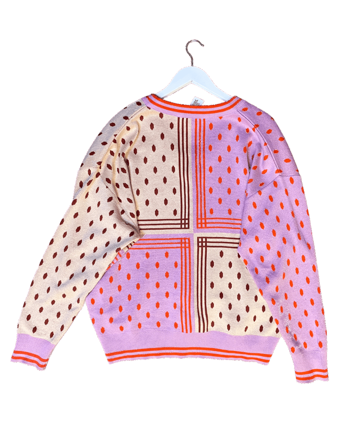 Size 20 | Sage x Clare Grid and Dots Jumper
