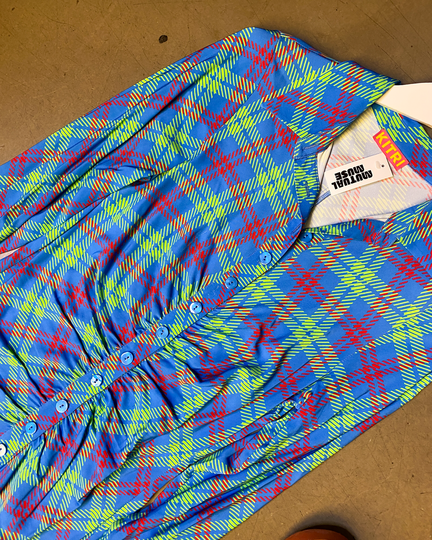 Size 10 | Kitri Plaid Shirt Dress