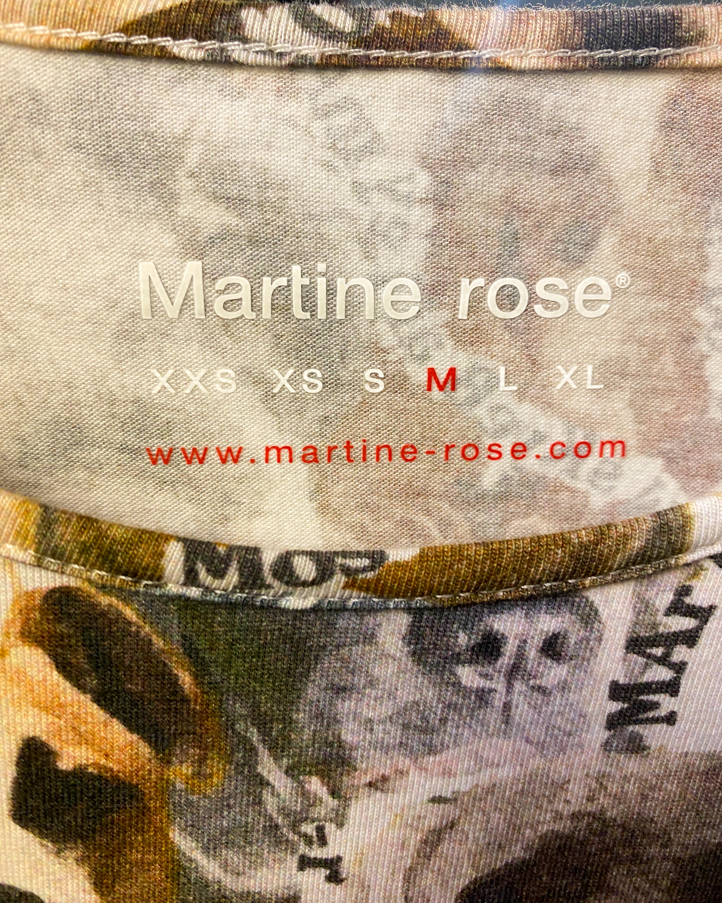 Size M | Martine Rose Dog Print T-shirt