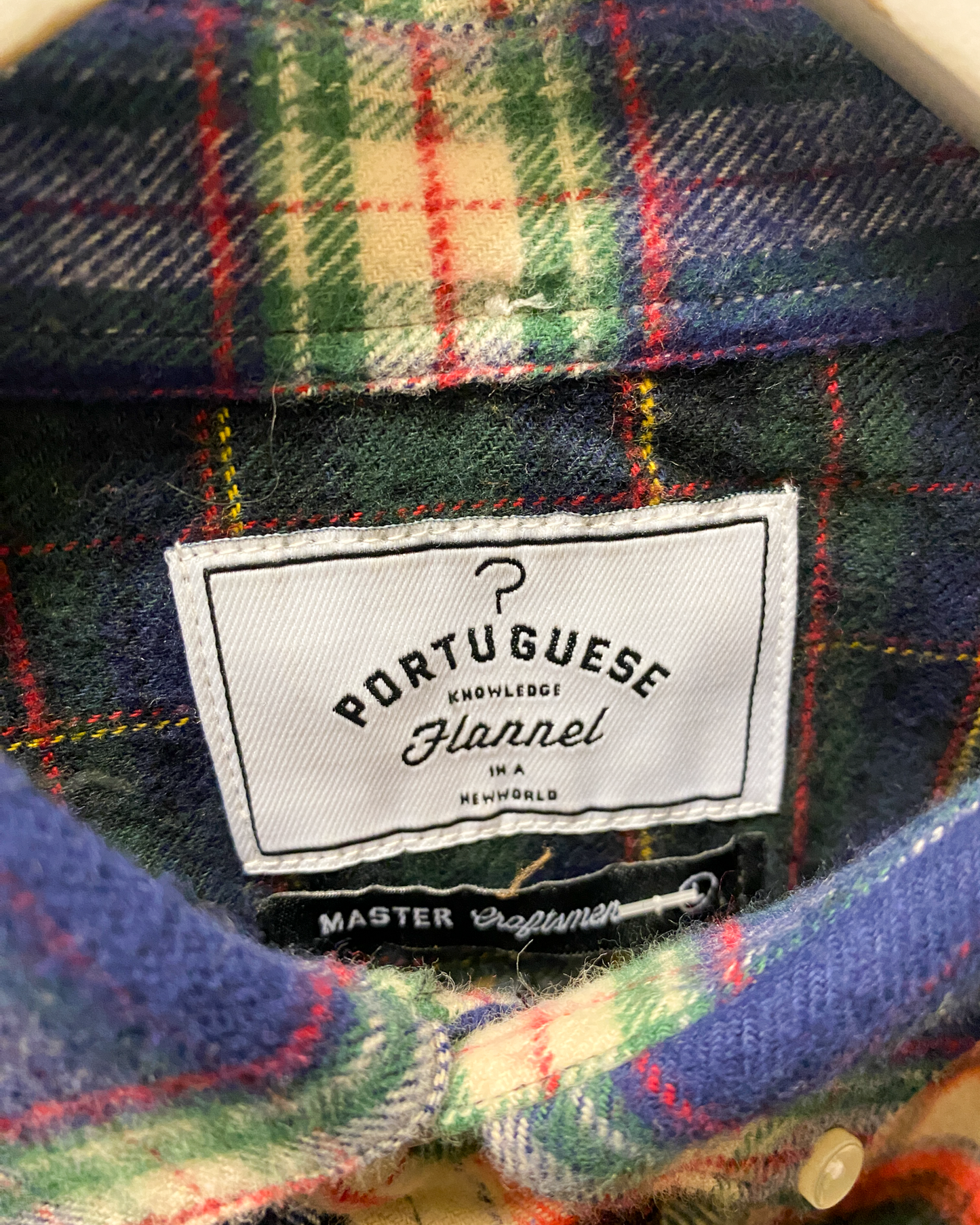Size L | Portuguese Patchwork Plaid Flannel Shirt