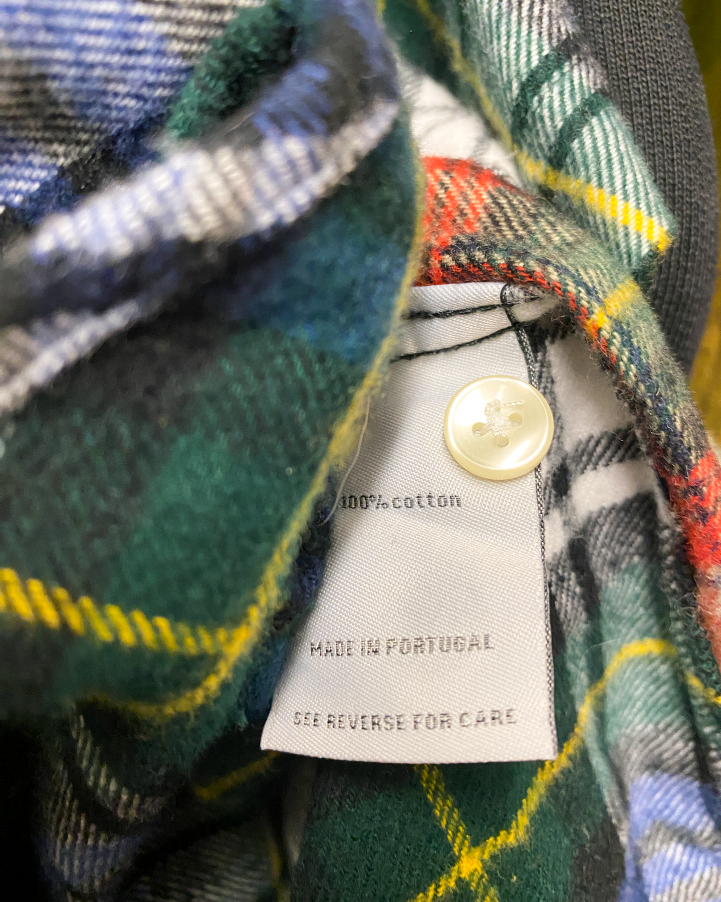 Size L | Portuguese Patchwork Plaid Flannel Shirt