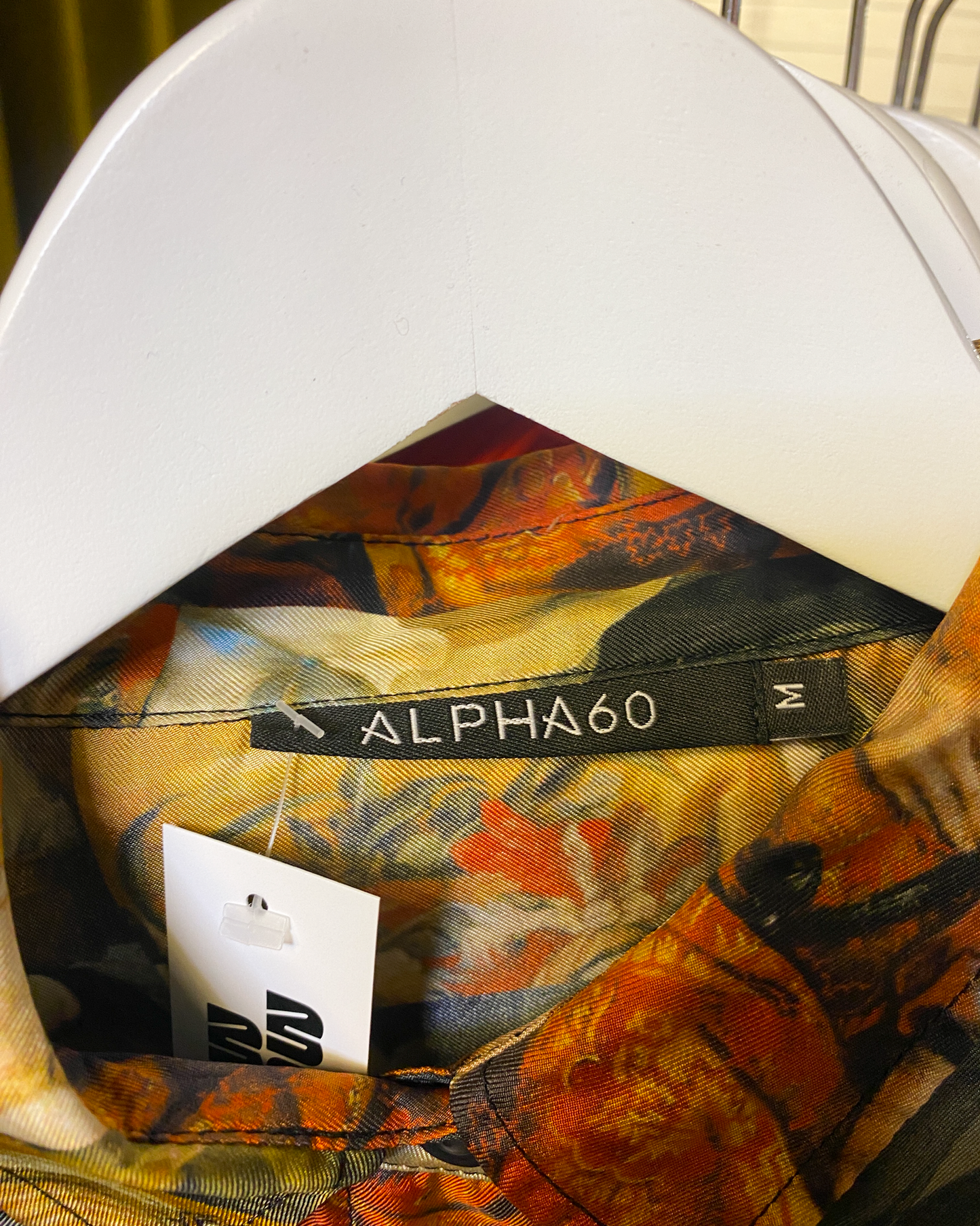 Size M | Alpha60 Renaissance Hands Silk Shirt