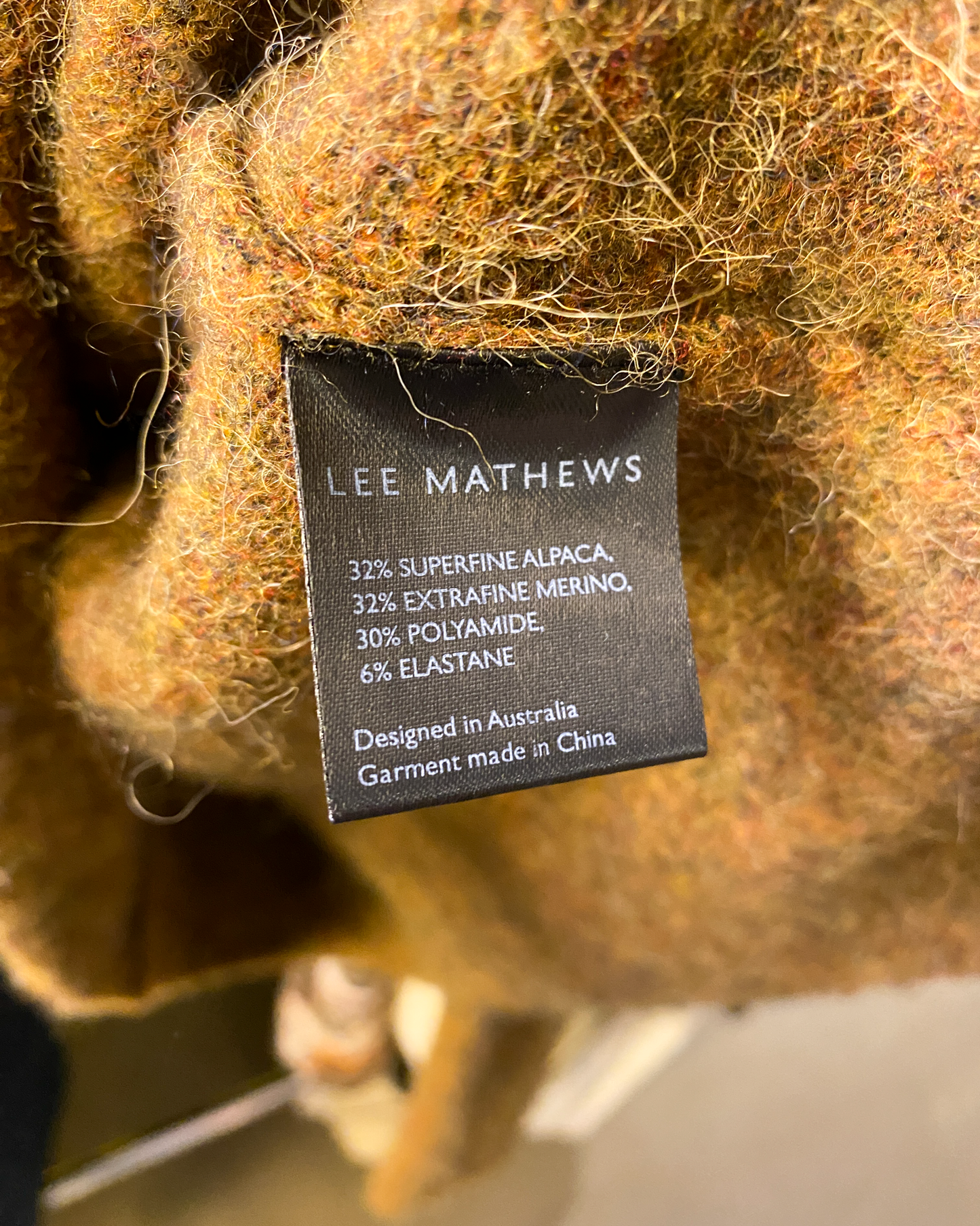 Size M | Lee Mathews Fuzzy Wool Marle Jumper