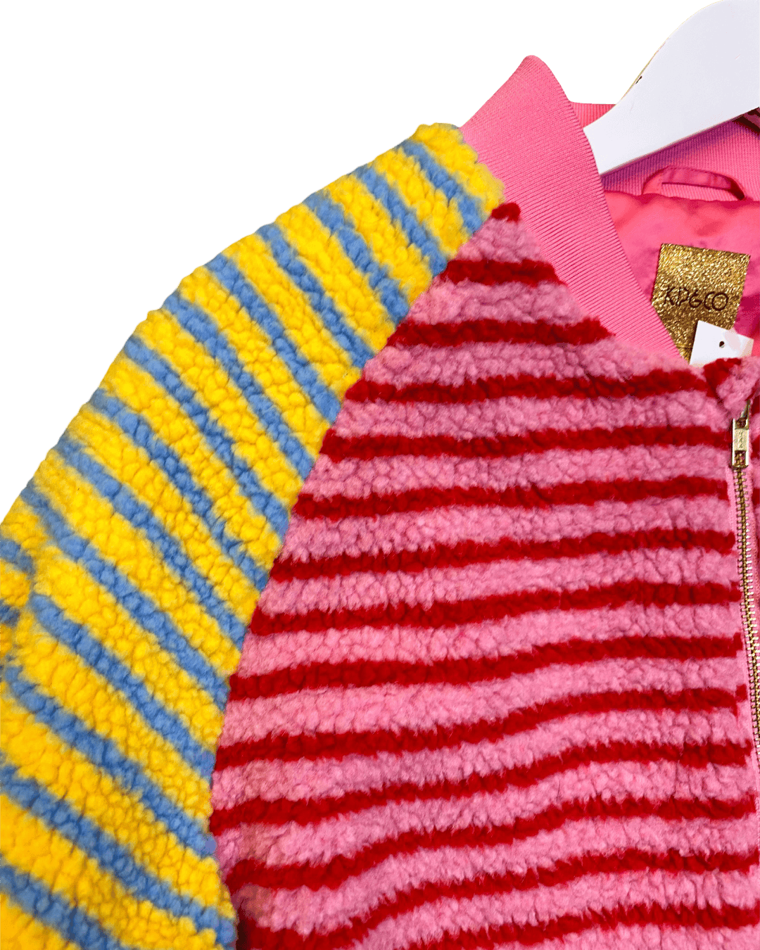Size L | Kip & Co Striped Fleece Jacket