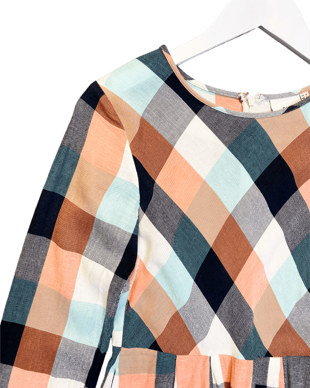 Size 8 | Elk Check Midi Dress