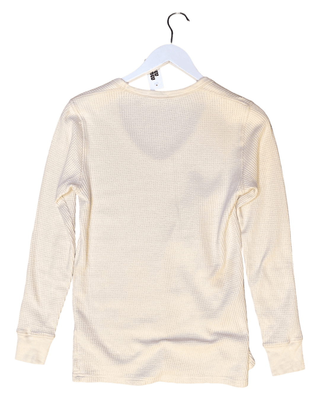 Size XS | Bassike Waffle Knit Long Sleeve Top