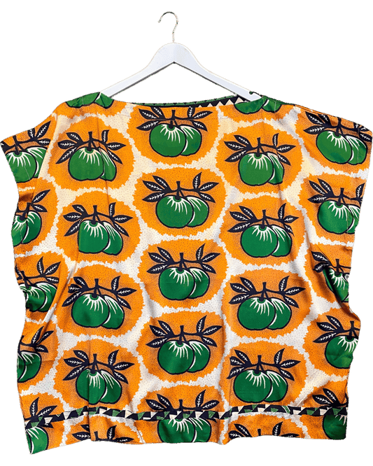 One Size | Easton Pearson Silk Fruit Caftan