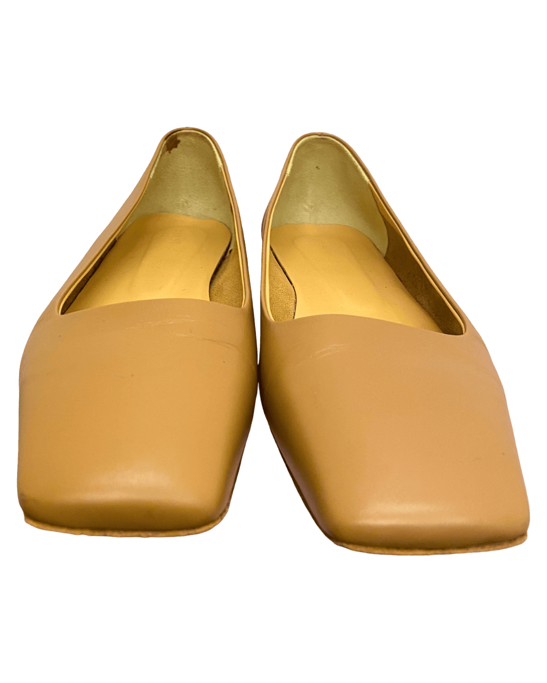 Size 40 | Aeydē Square Toe Leather Flats