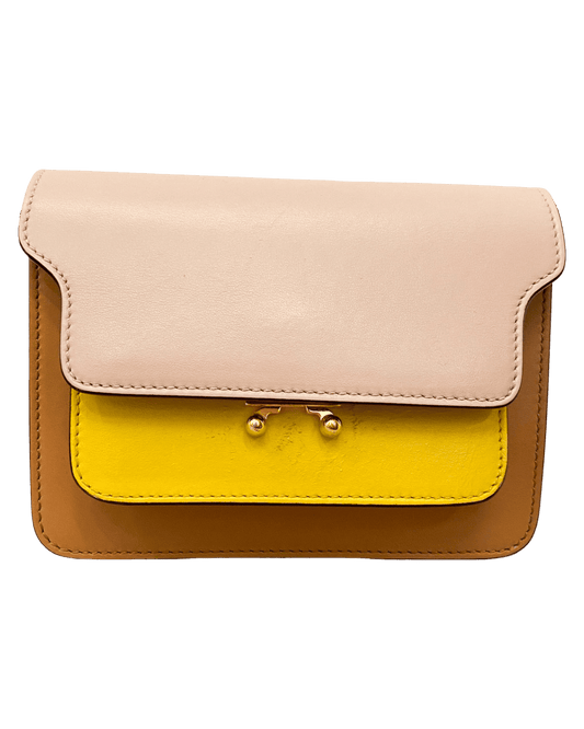 Marni Trunk Leather Crossbody Bag