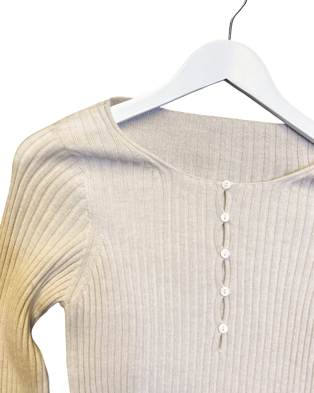 Size M | Francie Ribbed Merino Top