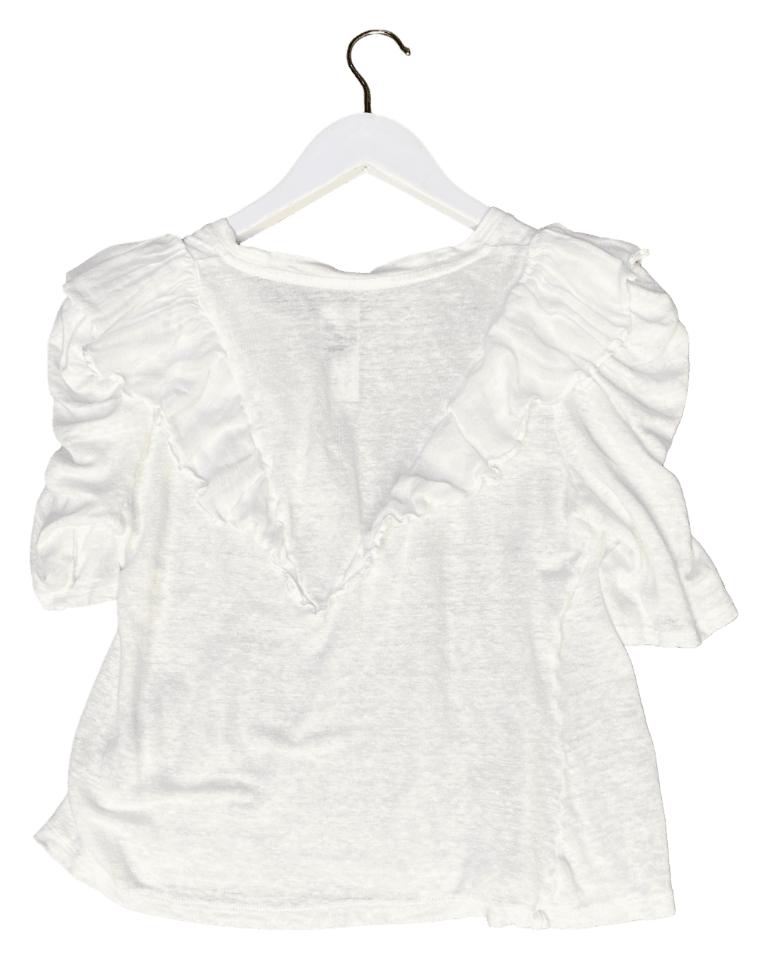 Size S | Zimmermann Frilly Linen Top