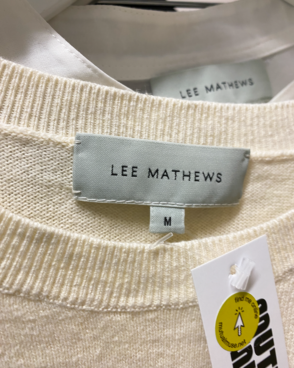 Size M | Lee Mathews Relaxed Cotton/Cashmere Knit Top
