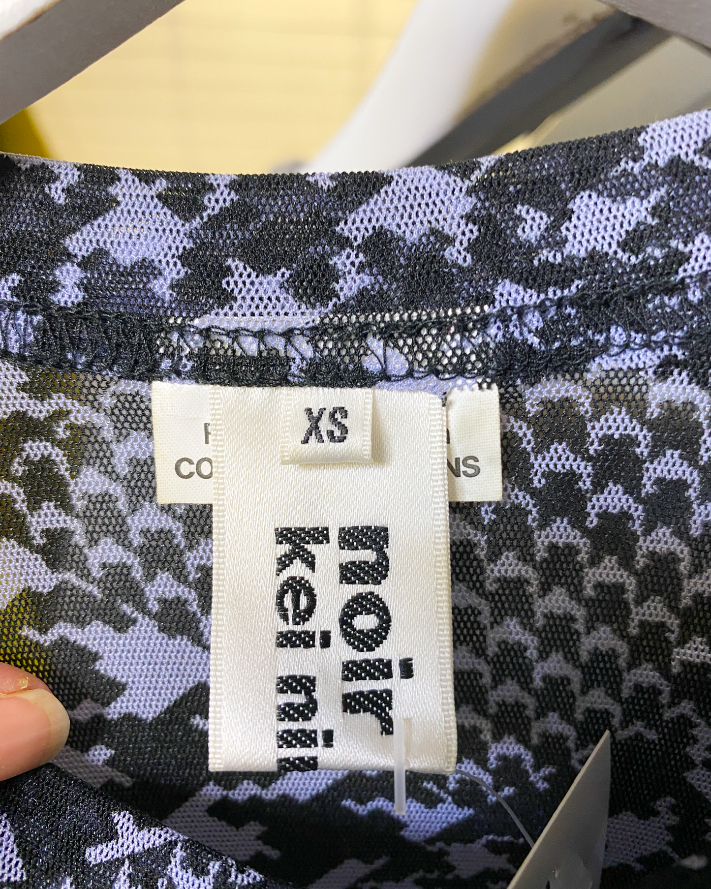 Size XS | Noir Kei Ninomiya Comme Des Garçon Mesh Top