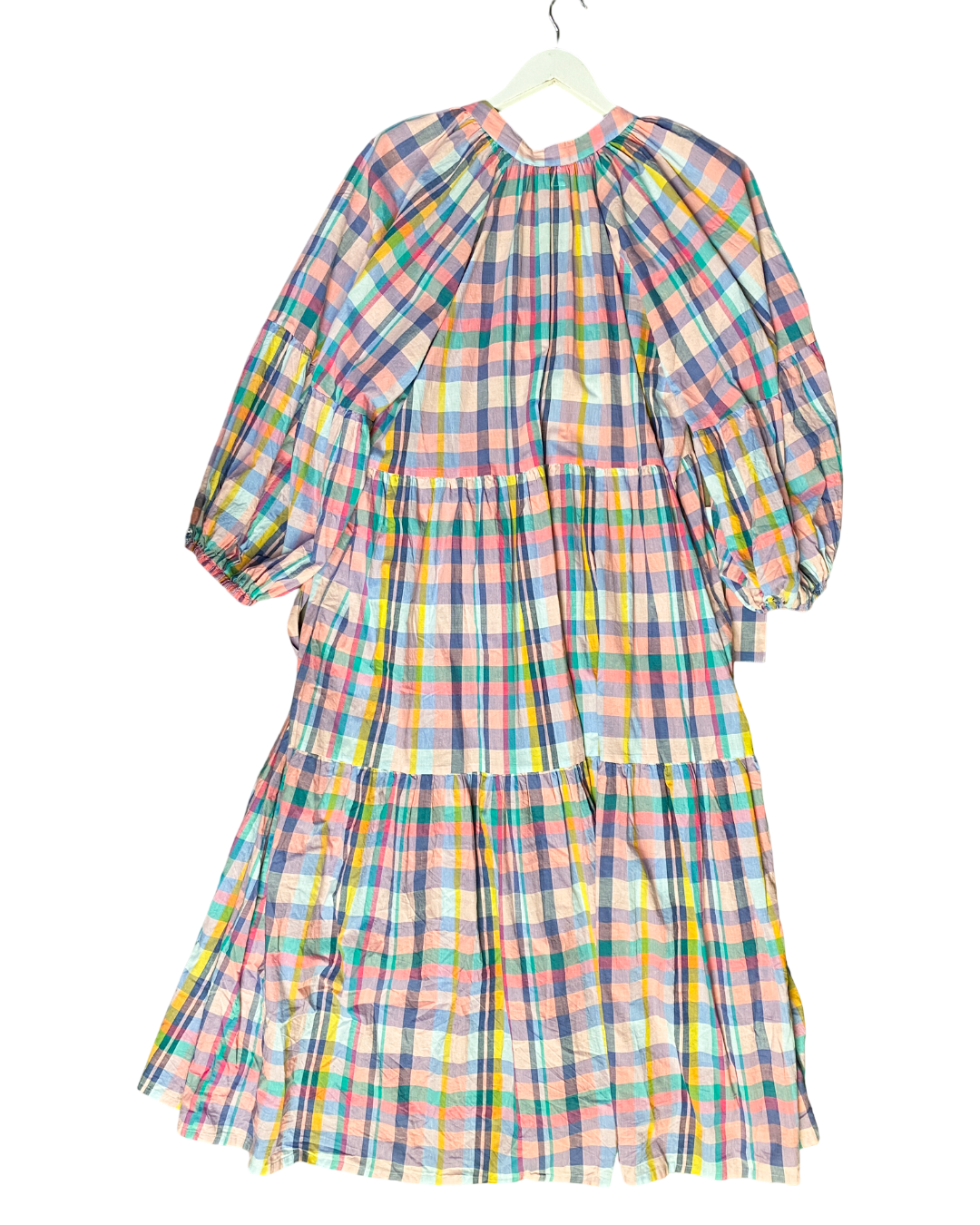 Size L | Little Tienda Flowy Check Cotton Dress
