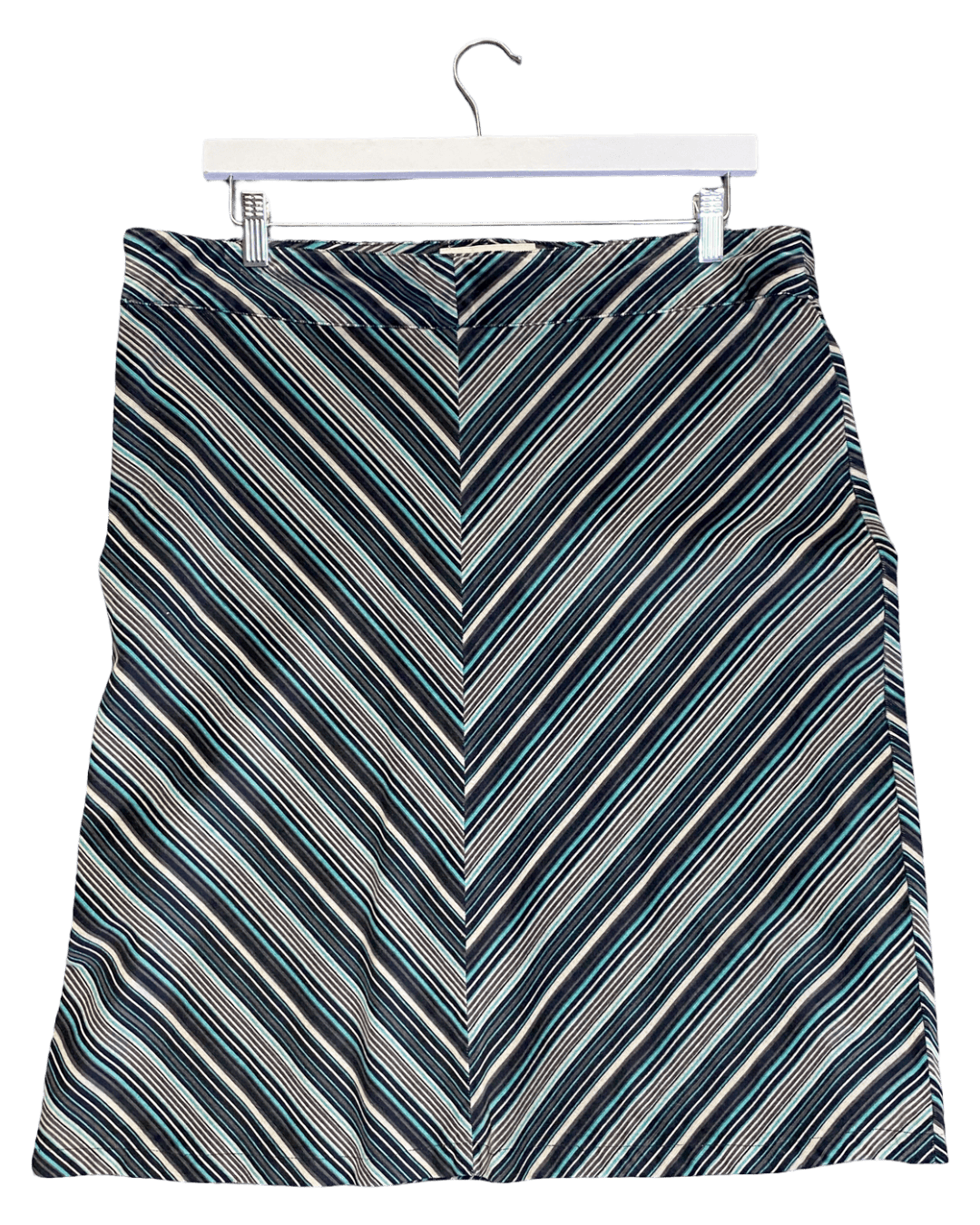 Size 16 | Vintage Thomas Cook Striped Corduroy Skirt