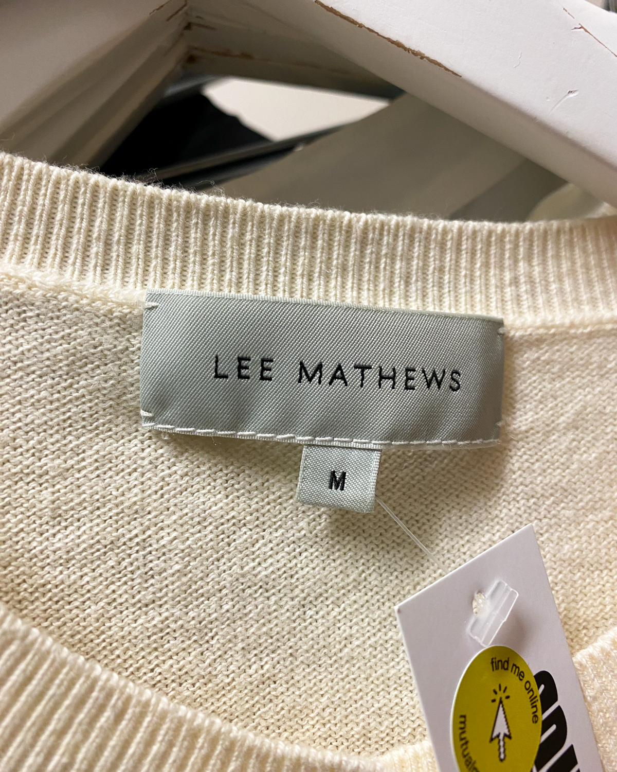 Size M | Lee Mathews Short Sleeve Cotton/Cashmere Cardigan
