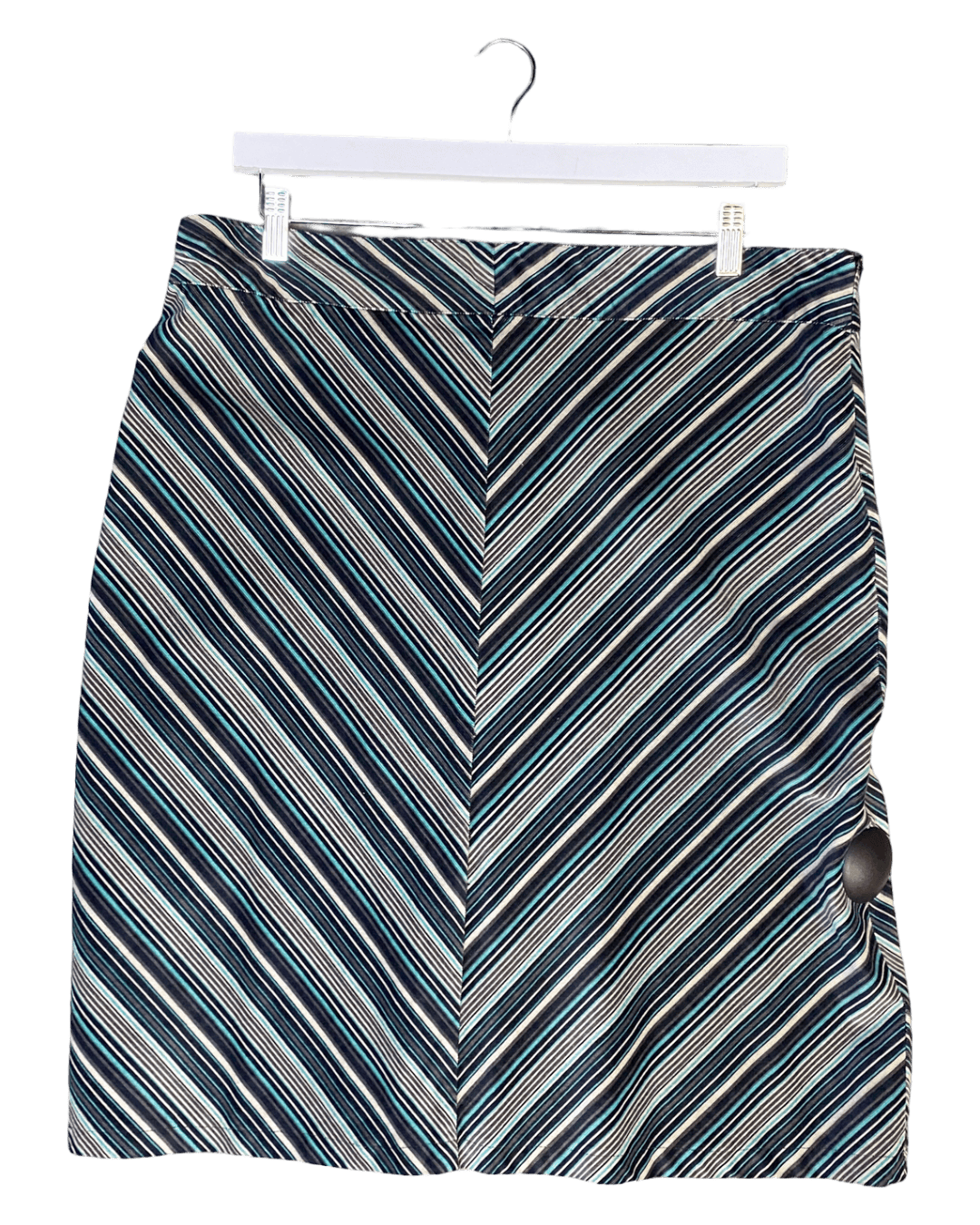 Size 16 | Vintage Thomas Cook Striped Corduroy Skirt