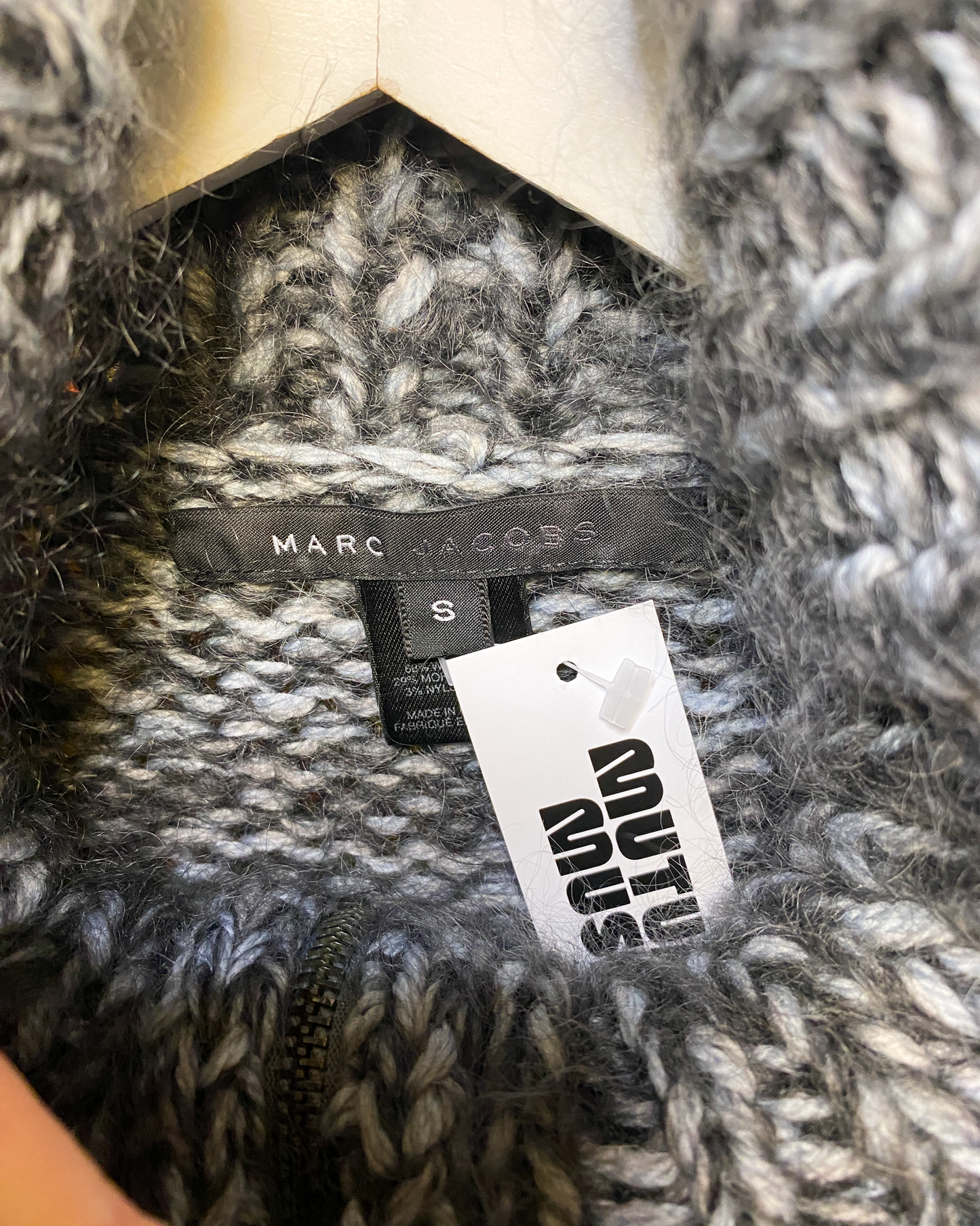 Size S | Marc Jacobs Chunky Fuzzy Knit Cardigan