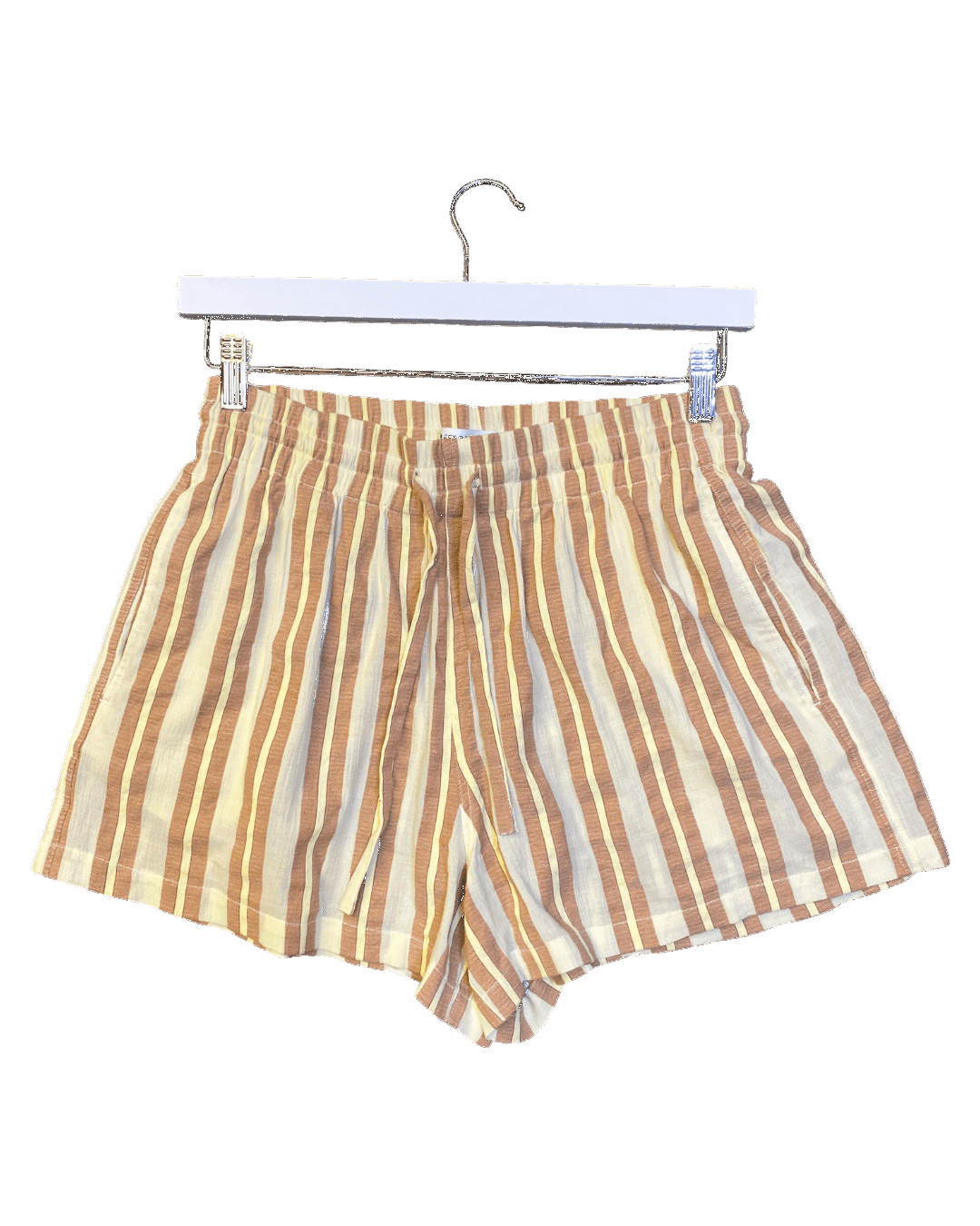 Size M | Venroy Striped Cotton Shorts