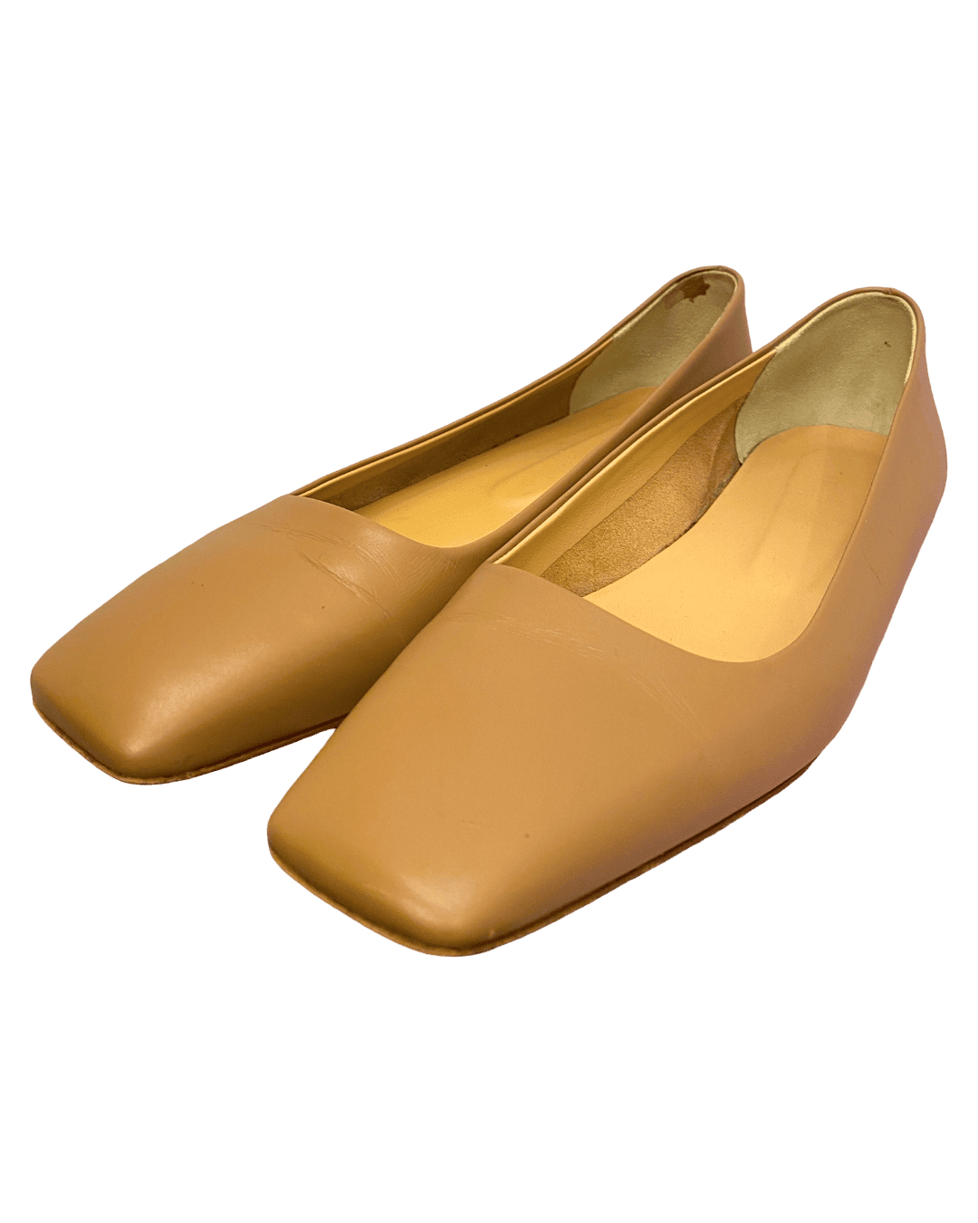 Size 40 | Aeydē Square Toe Leather Flats