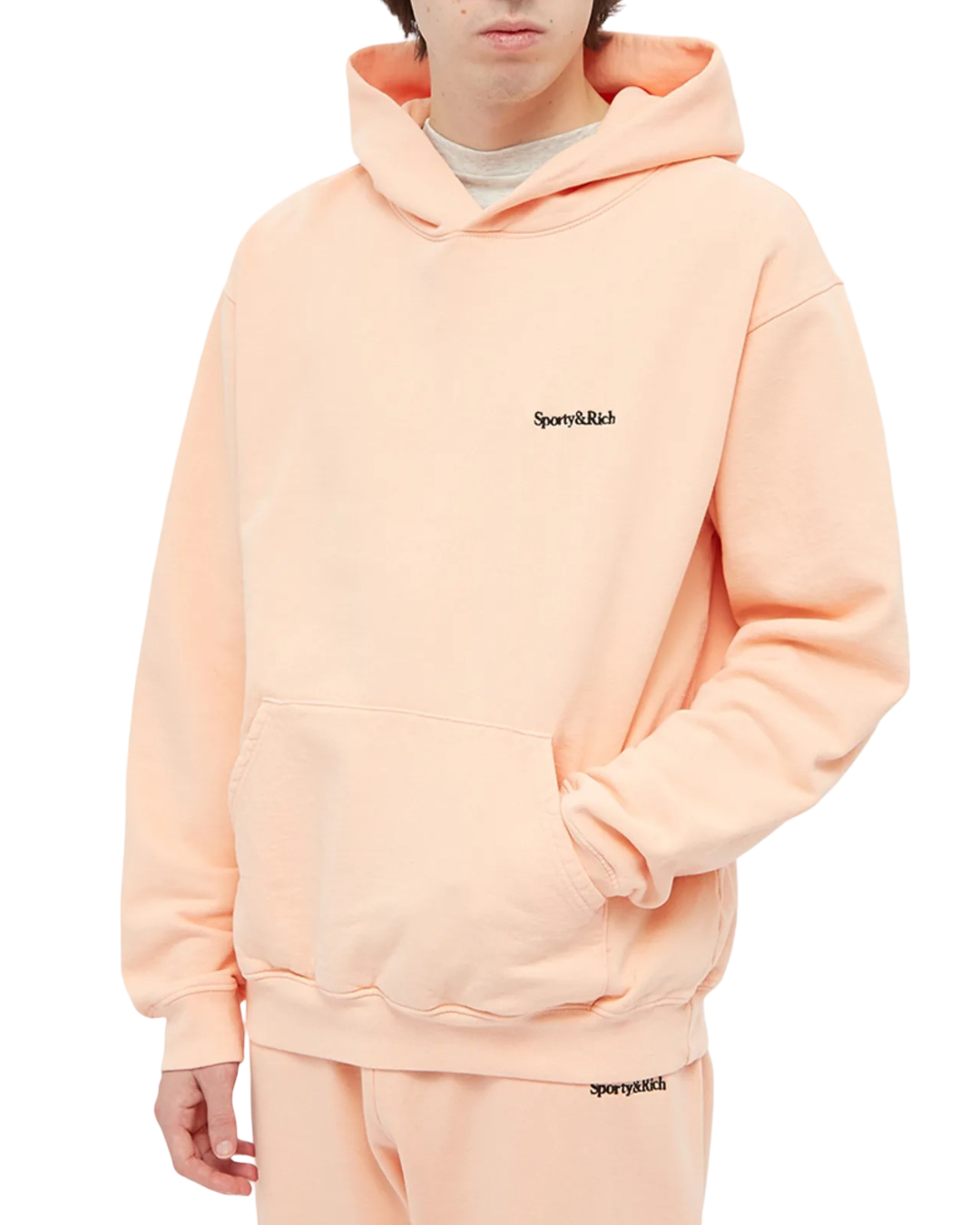 Size M | Sporty & Rich Logo Hoodie