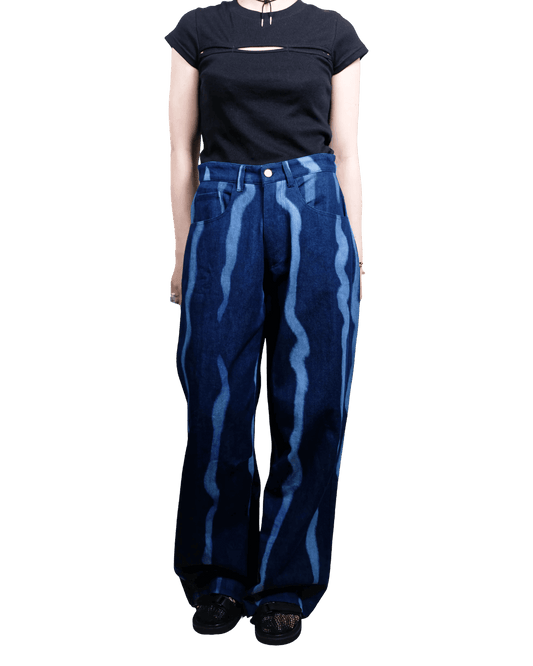 Size S | SUKU Wavy Denim Pants