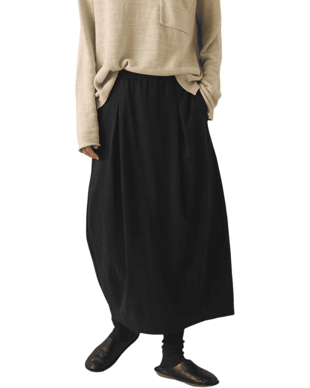Size L | Toast Heavy Jersey Pull-On Skirt