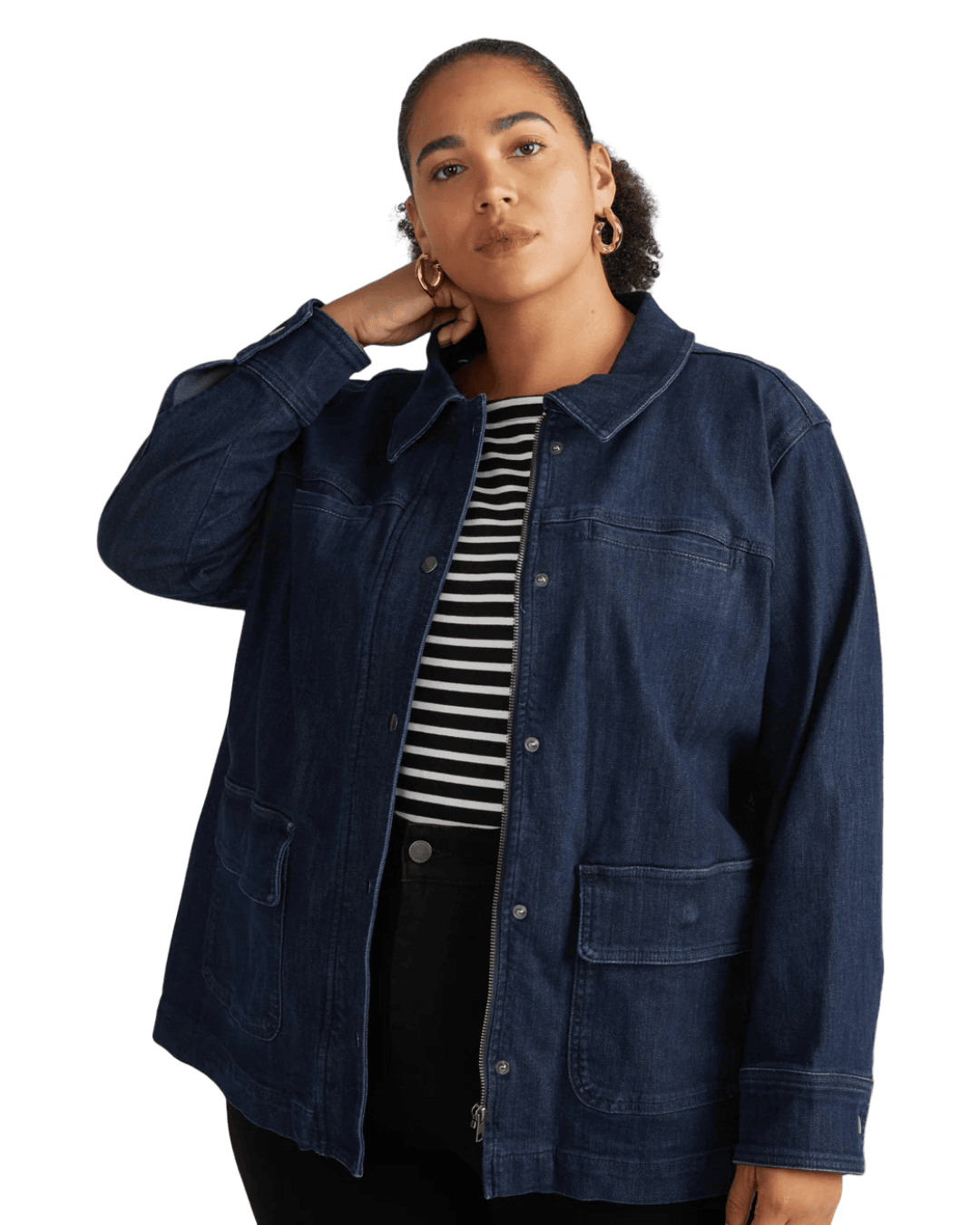Size XXL | Universal Standard Denim Utility Jacket