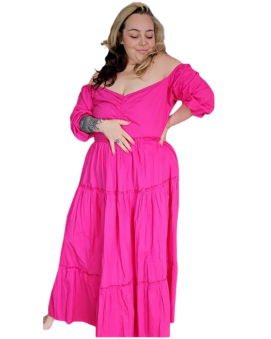 Size 16 | We Are Golden Hour Off-Shoulder Midi Dress